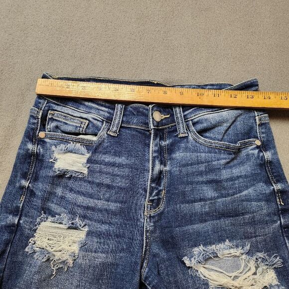 Judy Blue Denim Shorts Cutoff Ripped Distressed 5 Pocket Sz S Casual JB15214MD - Picture 8 of 10